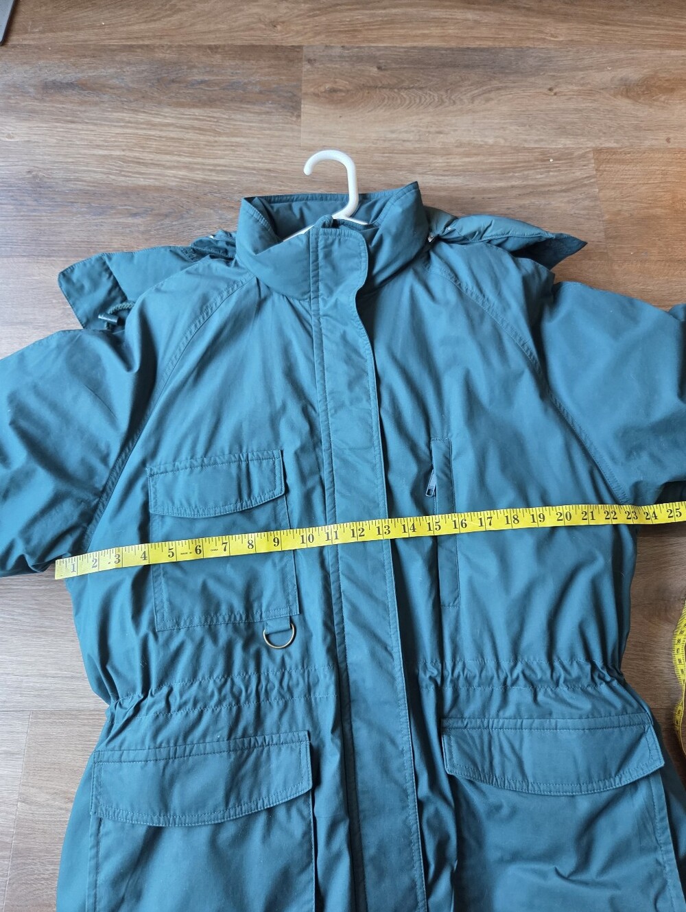 Vintage 90s Eddie Bauer Teal Polar Parka SNOWLINE Goose Down Parka Jacket Size L - Picture 6 of 11